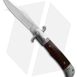 9" CZ Bolster Release Automatic Knife Snakewood (4.12" Satin)