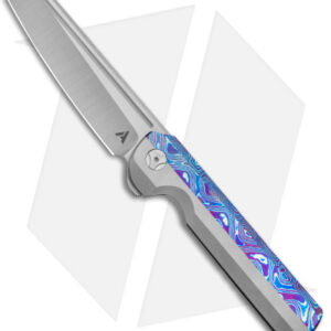 Arcform Slimfoot Frame Lock Knife Ti/Mokuti (3.3" Stonewash) TuffKnives