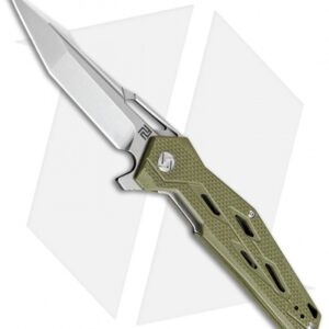 Artisan Cutlery Bombardier Liner Lock Knife Green G-10 (3.45" Stonewash D2)
