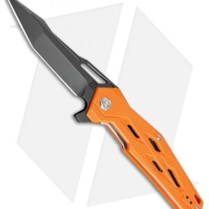 Artisan Cutlery Bombardier Liner Lock Knife Orange G-10 (3.45" Black D2)