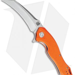 Artisan Cutlery Eagle Liner Lock Knife Orange G-10 (3.46" Stonewash D2)