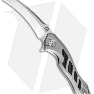 Artisan Cutlery Eagle Liner Lock Knife Gray Titanium/CF (3.46" Satin S35VN)