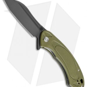 Artisan Cutlery Eterno Liner Lock Knife OD Green G-10 (3.54" Black D2)
