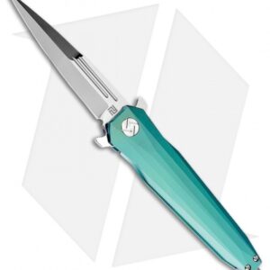 Artisan Cutlery Hornet Liner Lock Knife Green Titanium (3.54" Satin M390)