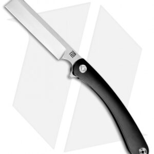 Artisan Cutlery Orthodox Frame Lock Knife Black Ti (3.75" Satin Bohler M390)
