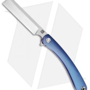 Artisan Cutlery Orthodox Frame Lock Knife Blue Ti (3.75" Satin CPM-S35VN)