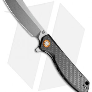 Artisan Cutlery Small Tomahawk Liner Lock Knife Carbon Fiber/G-10 (3" Stonewash)