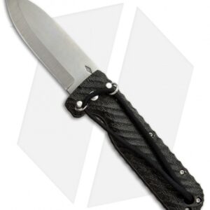 Battle Horse Knives Tree Frog Folding Knife Black Micarta (3.5" Satin) BHK