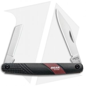 Bear Edge Traditional 2-Blade Slip Joint Knife Black (2.13" Satin) 61531