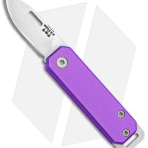Bear & Son 109 Slip Joint Pocket Knife Purple Aluminum (1.5" Satin)