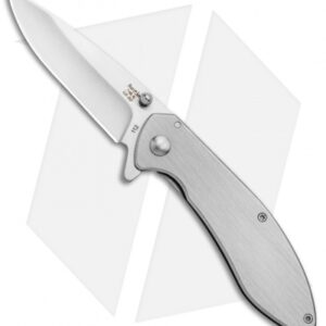 Bear & Son 4" Liner Lock Flipper Knife Stainless Steel (2.8" Satin) 112