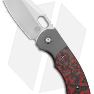 BergBlades Slim Frame Lock Knife Fat Carbon Lava Flow (2.65" Satin)