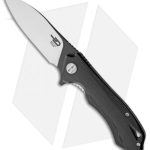 Bestech Knives Beluga Liner Lock Knife Black G-10 (3" Two-Tone D2) BG11D-1