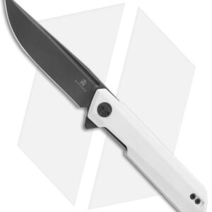 Bestechman Dundee Liner Lock Knife White G-10 (3.3" Black)