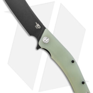Bestech Knives Cubis Liner Lock Knife Jade G-10 (3.25" Black D2) BG42E