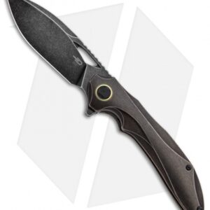 Bestech Knives Kombou ESKRA Folding Knife Black Ti (3.5" Black SW) BT1813A