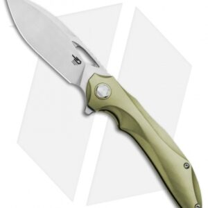 Bestech Knives Kombou ESKRA Folding Knife Gold Ti (3.5" Stonewash) BT1813D
