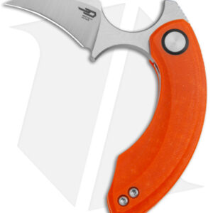 Bestech Knives STRELIT Liner Lock Knife Orange G-10 (2.19" Stonewash) BG52C-1