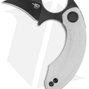 Bestech Knives STRELIT Liner Lock Knife White G-10 (2.19" Black SW) BG52D