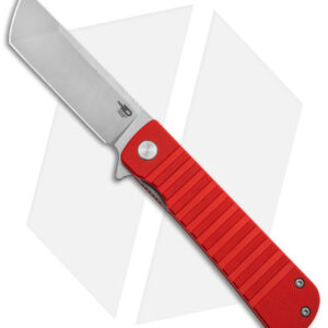 Bestech Knives Titan Liner Lock Knife Red G-10 (3" Satin/SW D2) BG49A-3