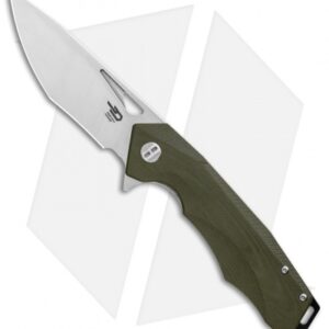 Bestech Knives Toucan Liner Lock Knife Green G-10 (3.5" Satin) BG14B-1