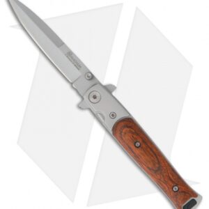 Boker Magnum Stiletto Liner Lock Folding Knife (3.375" Bead Blast) 01YA101