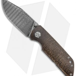 Boker Sherman Damascus Frame Lock Knife Micarta (3" Damascus) 110662DAM