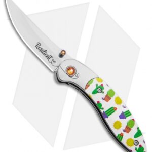 Brighten Blades RESILIENT Liner Lock Knife Cactus Aluminum (2.5" Satin)