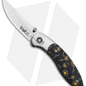 Brighten Blades WISH Liner Lock Knife Dandelion Aluminum (2.6" Satin)