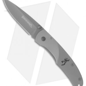 Browning Medium Mountain Frame Lock Knife 420J1 (3" Gray) 322560