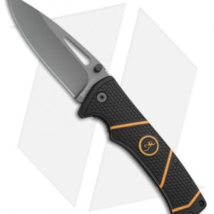 Browning Long Haul Large Liner Lock Knife Black/Orange Polymer (4.25" Gray)