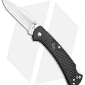 Buck 112 Slim Select Lockback Folding Knife Black GFN (3" Satin)