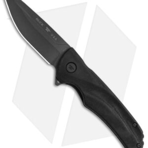 Buck Sprint OPS Liner Lock Knife Pro Black Canvas Micarta (3" Black) 0843BKS