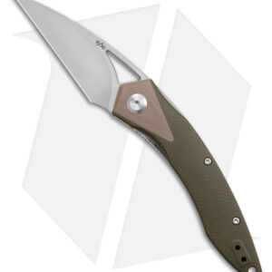 B'yond EDC GEO Front Flipper Liner Lock Knife OD Green G-10 (3.13" SW)