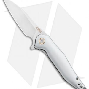 CJRB Agave Liner Lock Flipper Aluminum (3" Stonewash) D2 J1911-ALC