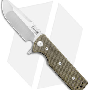 Chaves Ultramar T.A.K. Liner Lock Knife Drop Point Green Micarta (2.75" Satin)