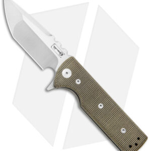Chaves Ultramar T.A.K. Liner Lock Knife Tanto Green Micarta (2.75" Satin M390)