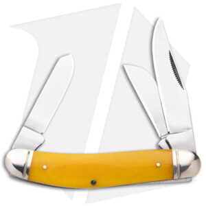Cold Steel Gentleman's Stockman Slip Joint Knife Yellow Bone (2.5" Satin)