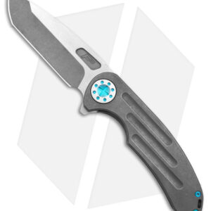 Curtiss Custom Knives F3 Large Frame Lock Knife SPF Ti/Gray (3.8" Two Tone)