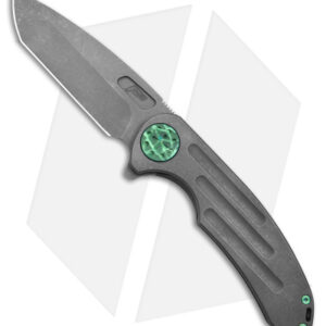 Curtiss Knives F3 Large Frame Lock Knife SPF Ti/Green (3.87"SW)
