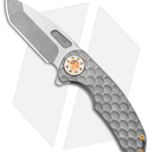 Curtiss Custom Knives F3 Medium Frame Lock Knife SPF Ti/Gold (3.25" Two Tone)
