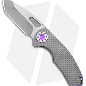 Curtiss Custom F3 Medium Frame Lock Knife SPNF Ti/Purple (3.25" Two Tone)