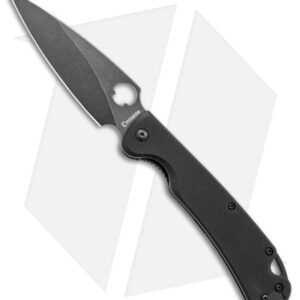 Daggerr Knives Sting Liner Lock Knife Black G-10 (3.9" Black Stonewash D2)