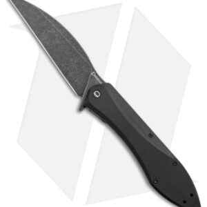 Daggerr Knives Voron Frame Lock Knife Black G-10 (5.2" Black Stonewash)