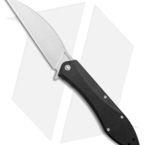 Daggerr Knives Voron Frame Lock Knife Black G-10 (5.2" Stonewash)