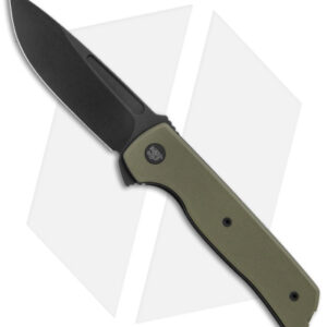 Terzuola Tactical ATCF Lite Liner Lock Knife Green G-10 (3" Black)