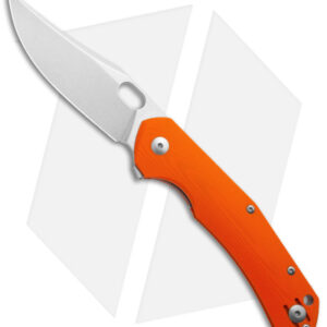 GiantMouse ACE Jutland Liner Lock Knife Orange G-10 (3.3" Stonewash ELMAX)