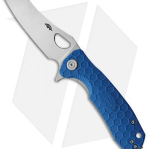 Honey Badger Knives Medium Wharncleaver Blue FRN (3.2" Satin)