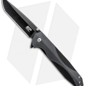 M&P 2-Tone Tanto Liner Lock Knife Black/Gray (3.3" Black) 1100080