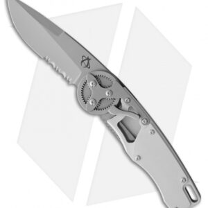 Mantis Gearhead Liner Lock Knife Stainless Steel (3.4" Bead Blast Serr)